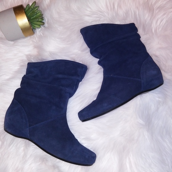 Steve Madden Shoes - Steve Madden Blue Suede Boots